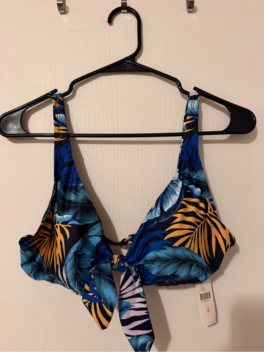 Anthropologie Tropical Palm Print Bikini Top NWT Medium Resort Swim